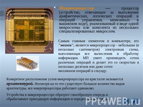 индикаторы описание микропроцессор